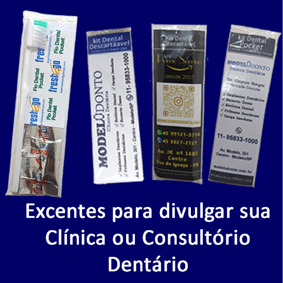 500 Kit Dental Descartável 1 Personalizado Promocional