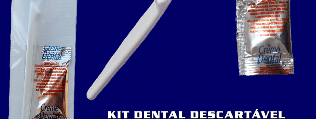 KIT DENTAL DESCARTÁVEL PERSONALIZADO PARA BRINDES