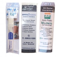 1.000 Kit Dental de Viagem 1 - C/ Fio Dental - Personalizado até 4 cores