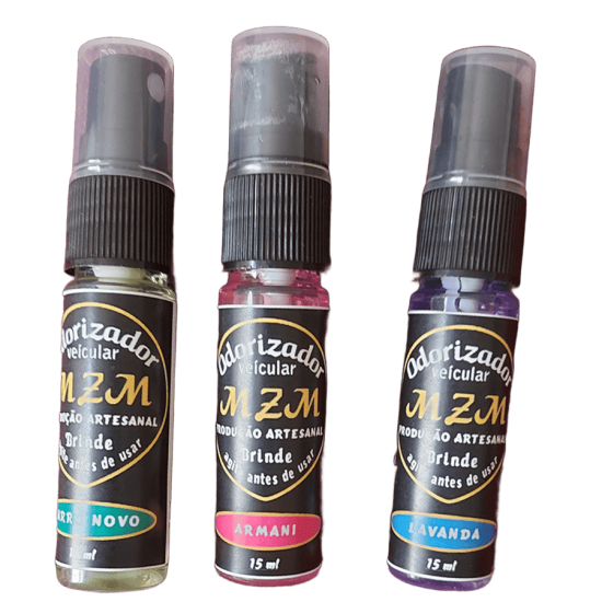 1.000 - Odorizador Veicular "LAVANDA" - Frasco 15 ml Personalizado SEM TAG