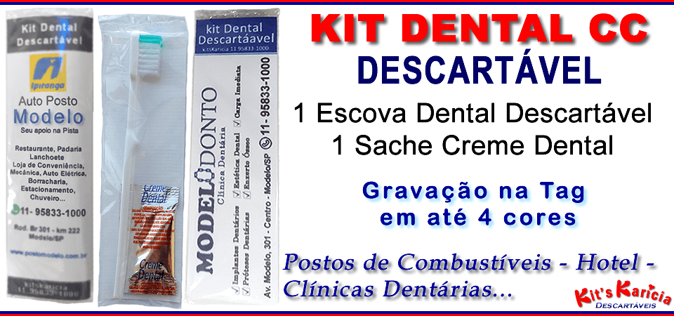 kit dental descartável sem fio dental